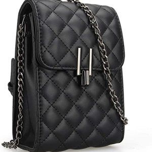 Women's Black Small Leather Crossbody Purse😍😍😍👌💕💕🌟⭐😊😁